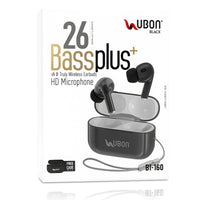 UBON BT-160 Wireless Bluetooth Earbuds Bass Touch Control Type-C Charging (Multi Colour)