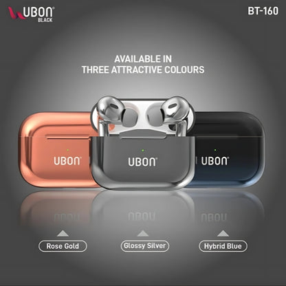 UBON BT-160 Wireless Bluetooth Earbuds Bass Touch Control Type-C Charging (Multi Colour)
