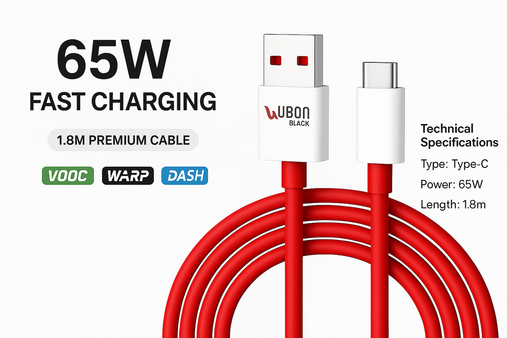 Professional E-commerce Hero Banner - 65W Type-C Cable