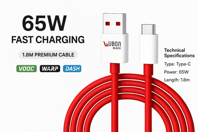 Professional E-commerce Hero Banner - 65W Type-C Cable