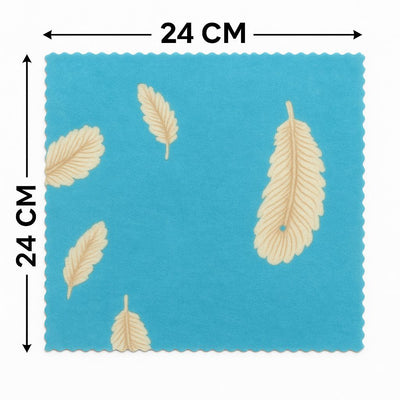 Multicolor Floral Handkerchief for Women & Kids – Microfiber Face Towel / Cleaning Cloth (24×24 cm in & 9.5×9.5 in) Multi Colour (Pack of 6) - DK Store