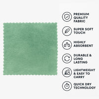 Premium Soft Microfiber Handkerchief – Quick Dry & Super Absorbent Rumal (24×24 cm, Multi-Color) (Pack Of 6) - DK Store